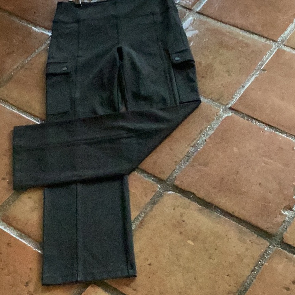 Athleta Black Delancy Straight Cargo Pant